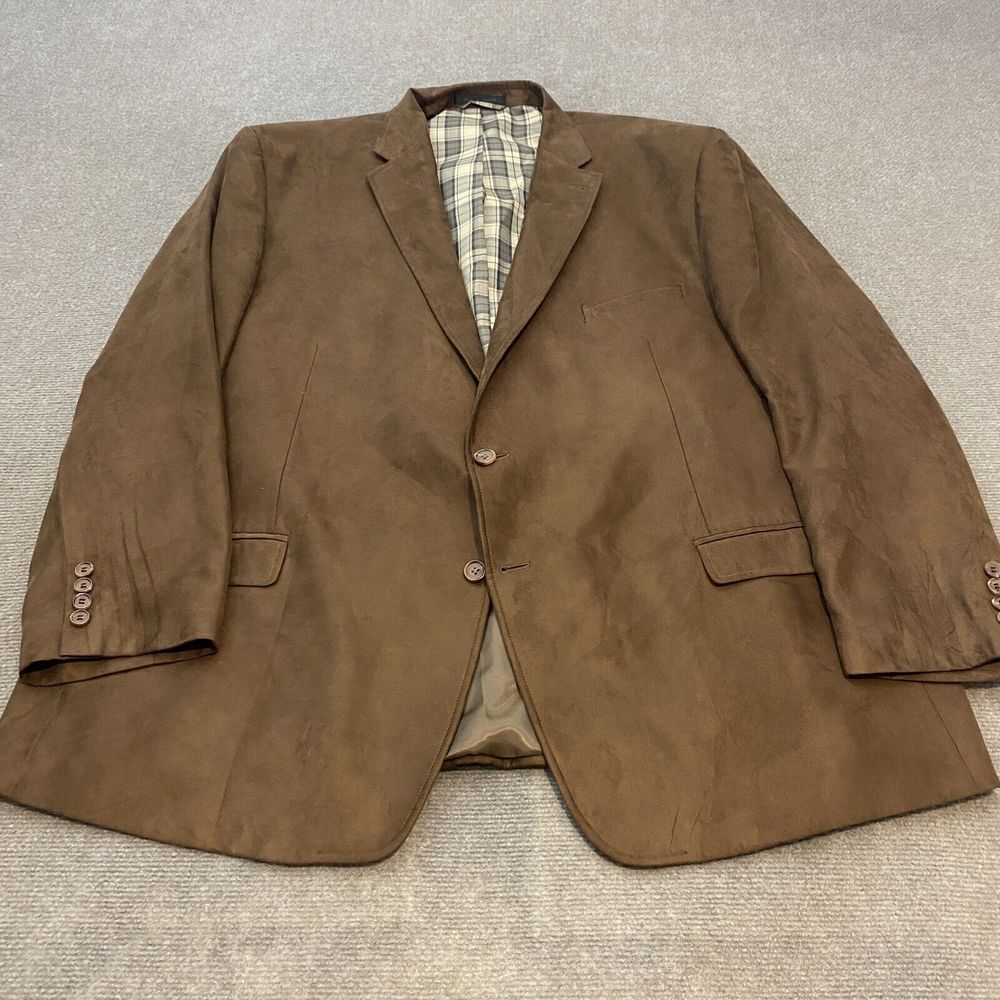 Lauren Ralph Lauren Blazer Mens 54R Sport Coat Jacket Brown Party 2 Button